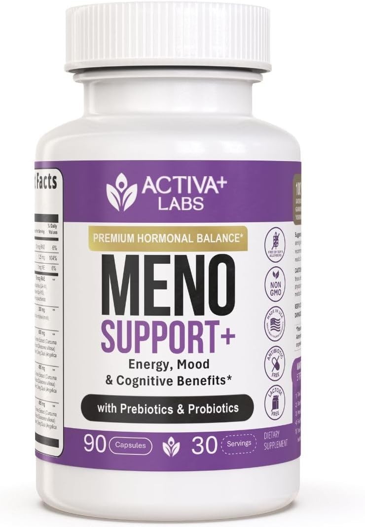 Swiss Activa+ Total Menopause Support 3 Bottles 90 Capsules Vegan Non-GMO
