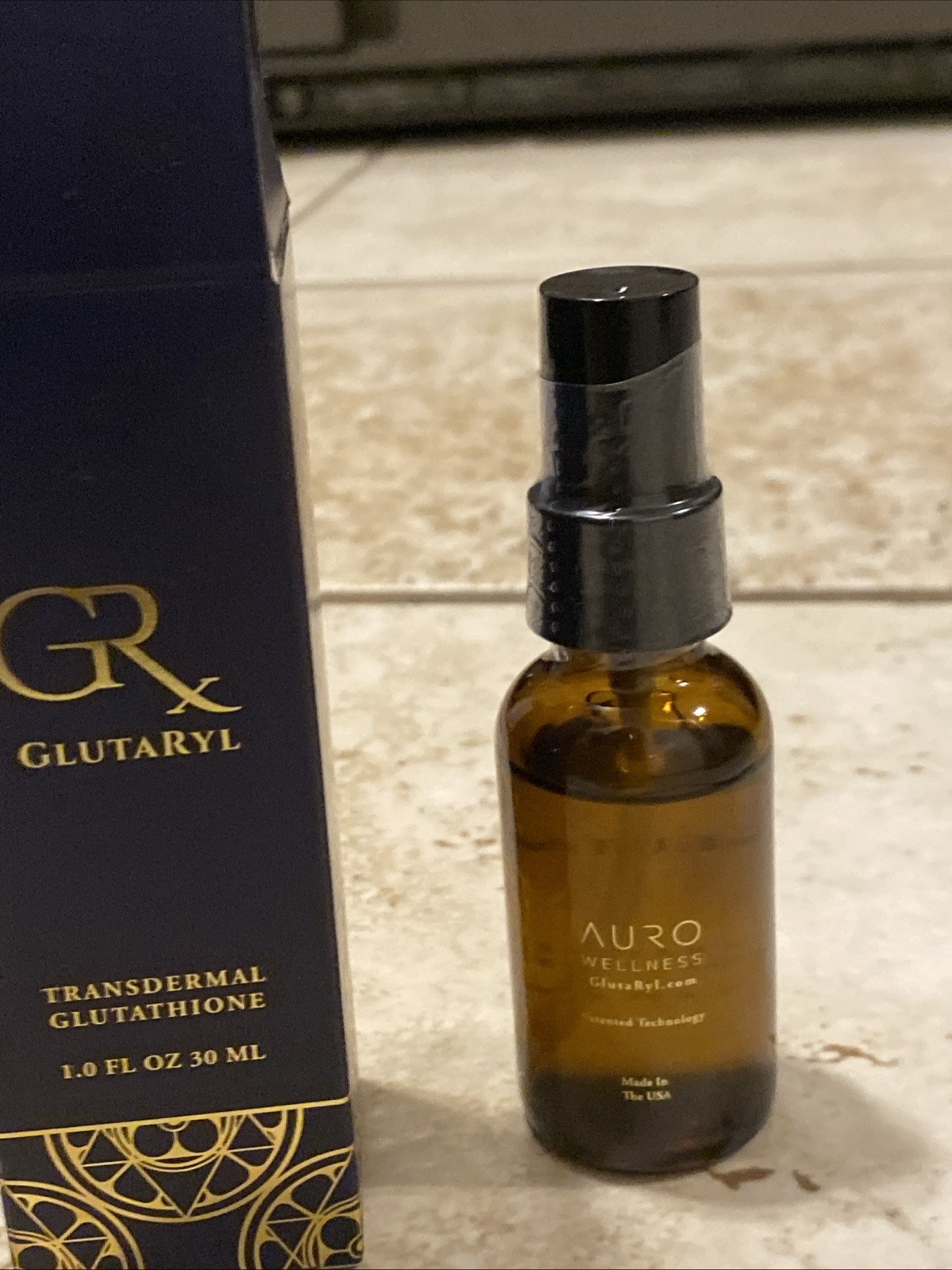 Auro Wellness Glutaryl transdermal glutathione spray 1.0 FL OZ 30 ML