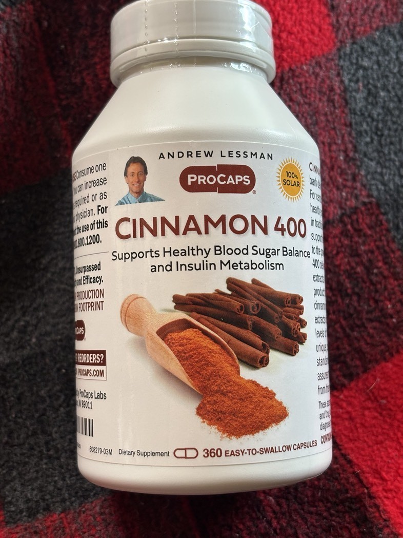 Andrew Lessman Cinnamon 400 360 Capsules Best Buy Date 11/30/2027