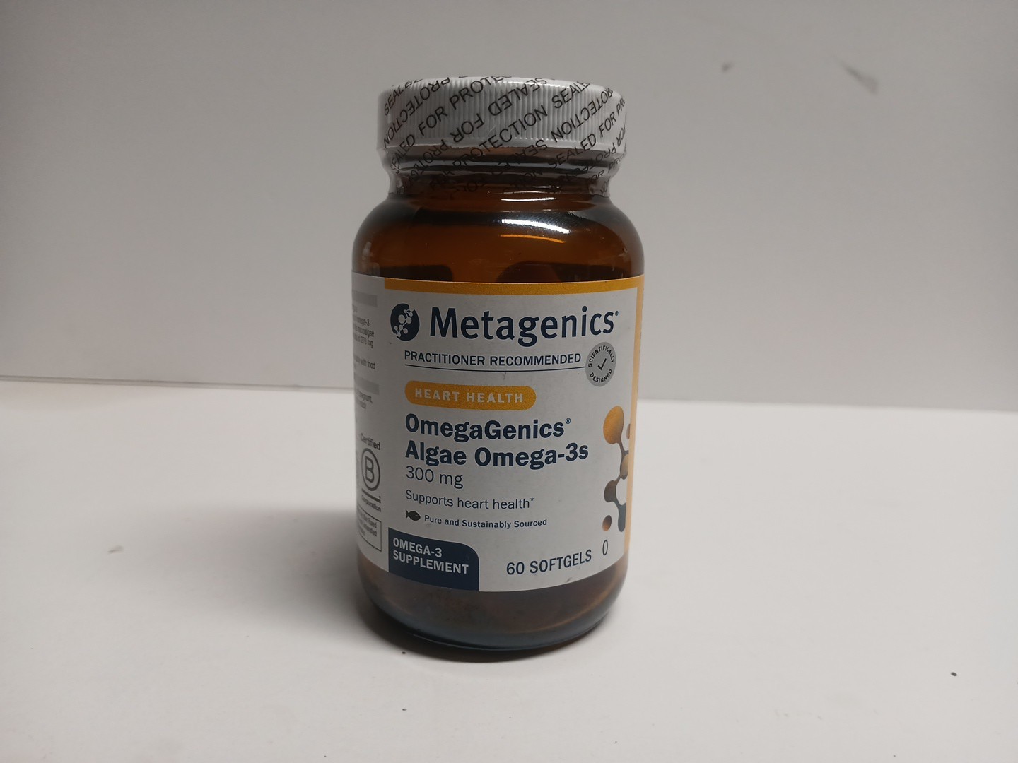 Metagenics OmegaGenics Algae 3 Supplement DHA 300mg EPA 60 Softgels #415