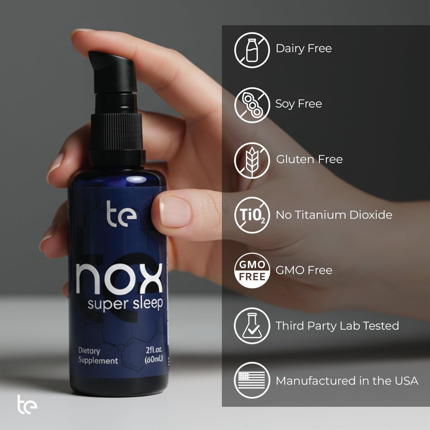 te Nox Super Sleep – Natural Sleep Aid for Relaxation & Circadian Rhythm S