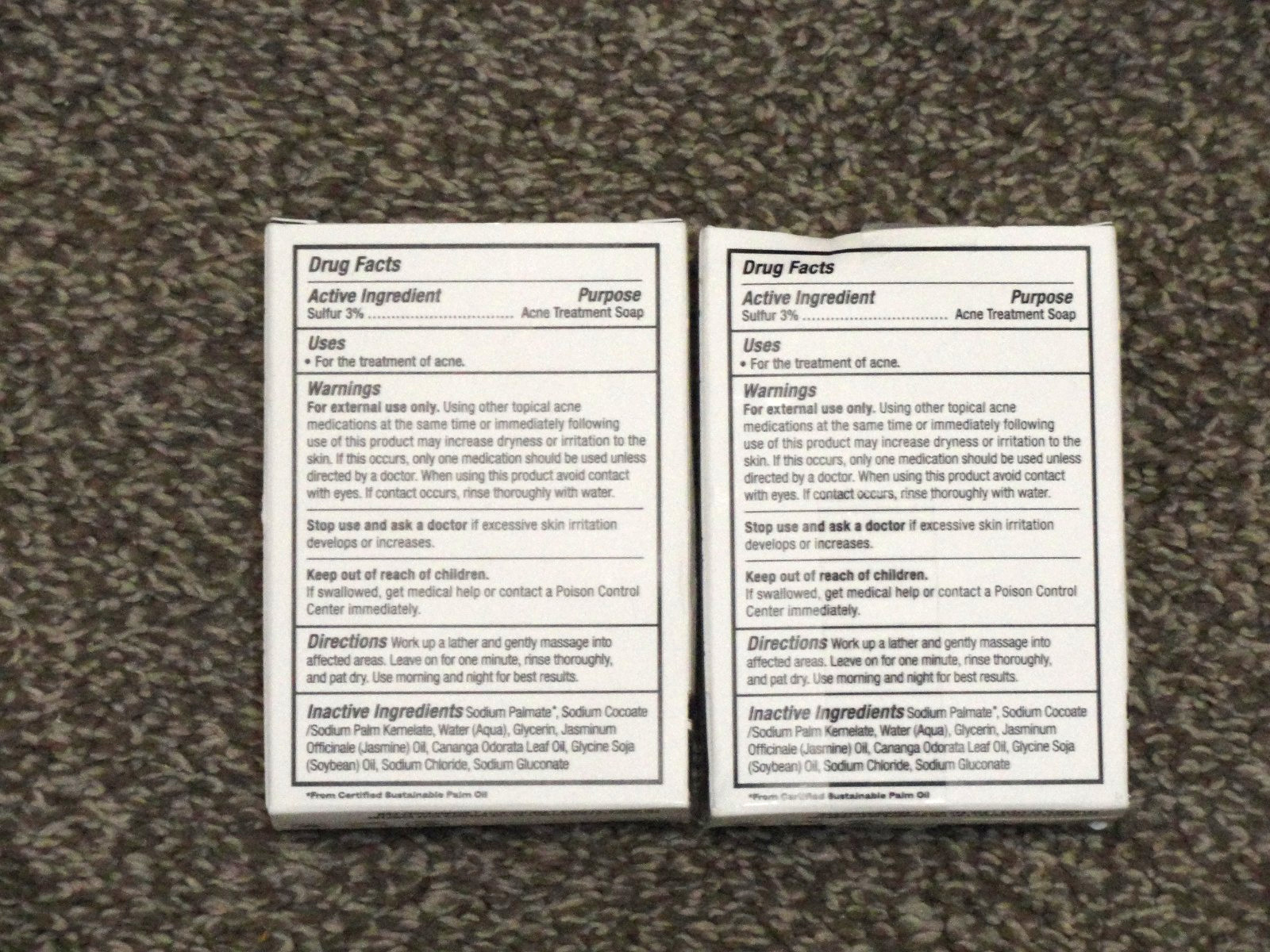 2x Lot Thylox Medicated Soap Grandpa Soap Company 3.25 oz. Bar | 3% Sulfur