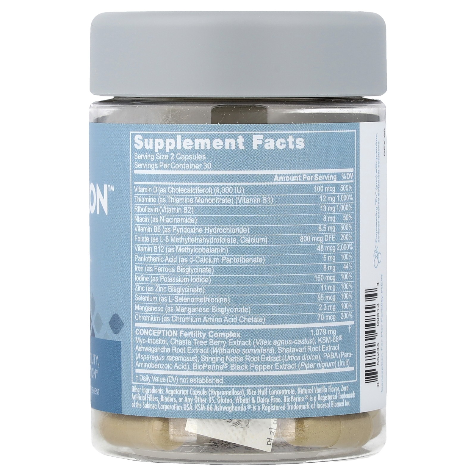 Conception for Her, Fertility Aid & Multi , 60 Vegetarian Capsules