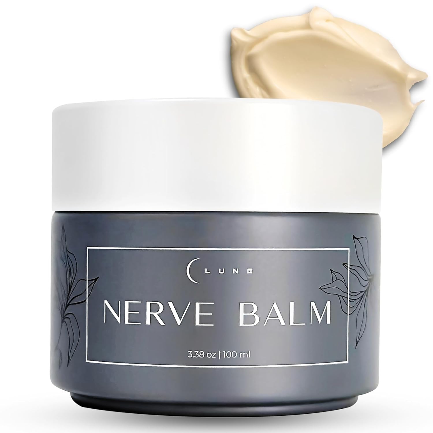 Lune Nerve Balm 3.4oz Soothing Cream Magnesium Arnica Vitamin B6
