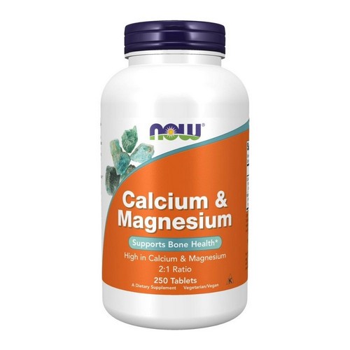 Calcium-Magnesium 500/250 mg 250 Tabs By Now Foods