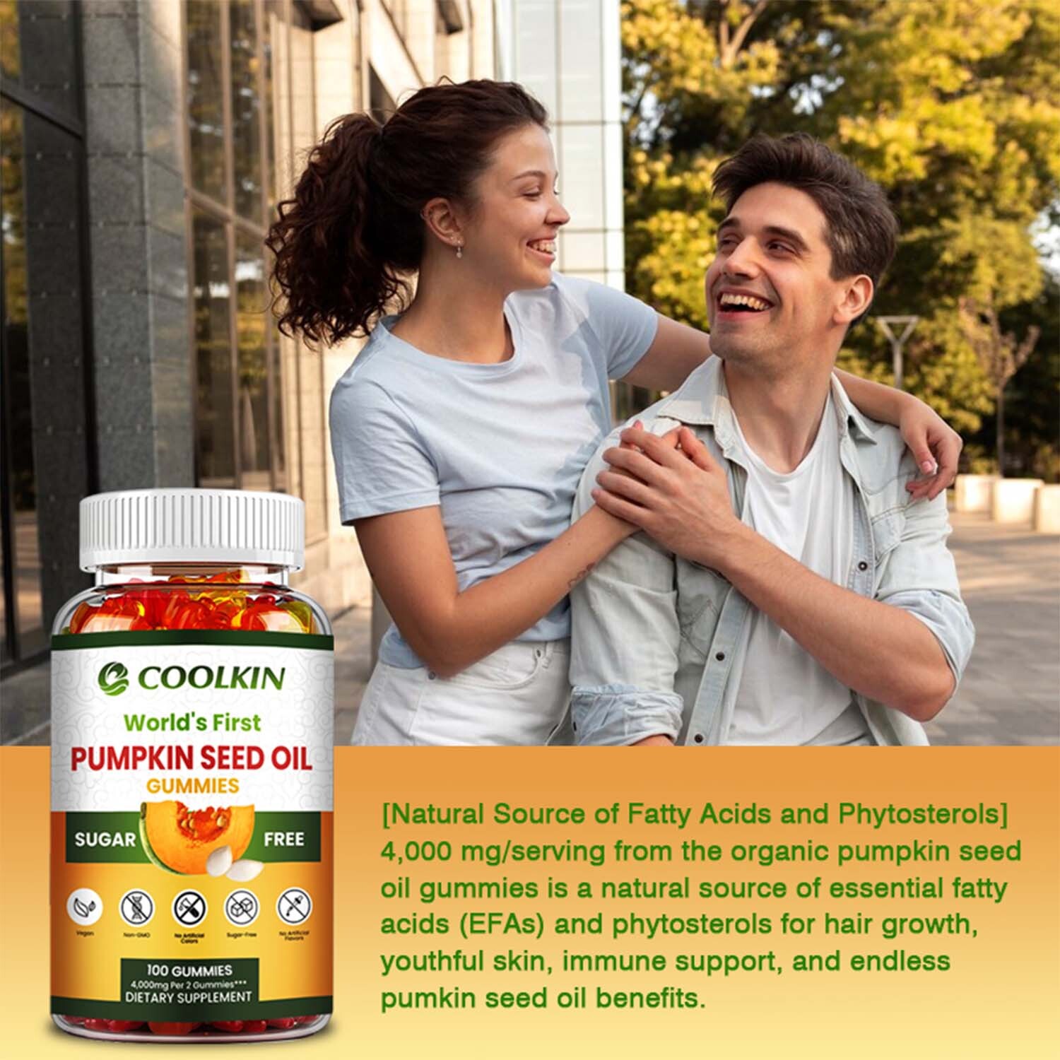 Pumpkin Seed Oil 4000mg – Support Prostate & Urinary Health, Skin, Hair Growth