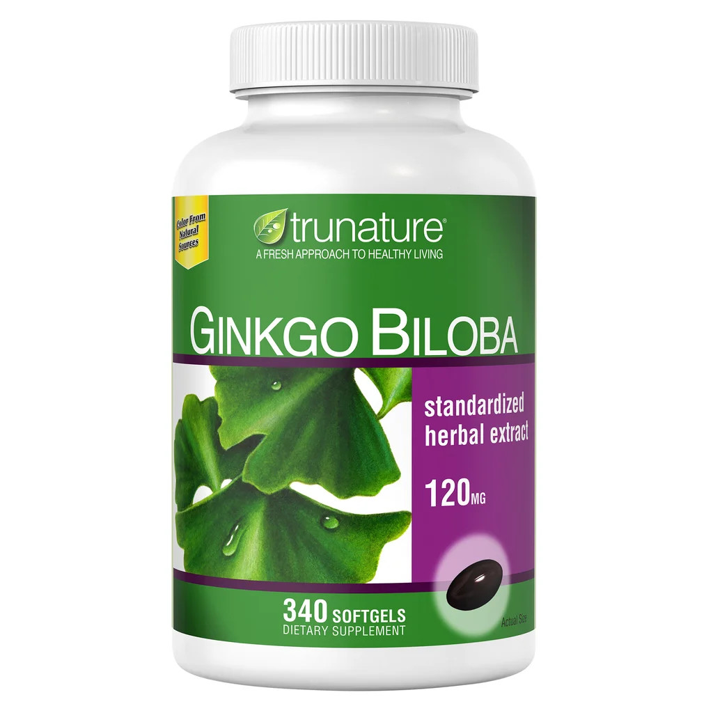2-Pack Trunature Ginkgo Biloba 120mg, 340 Softgels