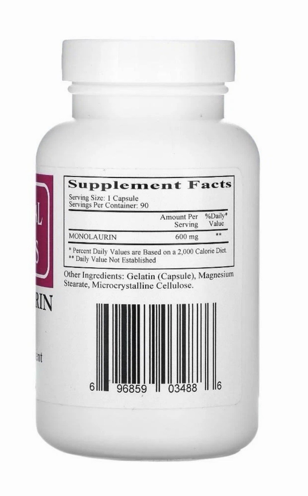 Ecological Formulas Monolaurin 600 Mg – 90 Capsules