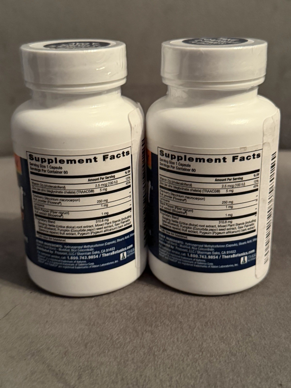 Prosvent Dietary Supplement Softgels 60 Count x2 Bottles Brand New Sealed