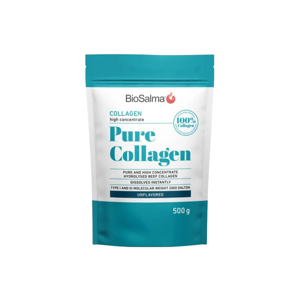 BioSalma Pure Collagen 500g 100% Collagen Peptides Hydrolyzed Neutral Taste