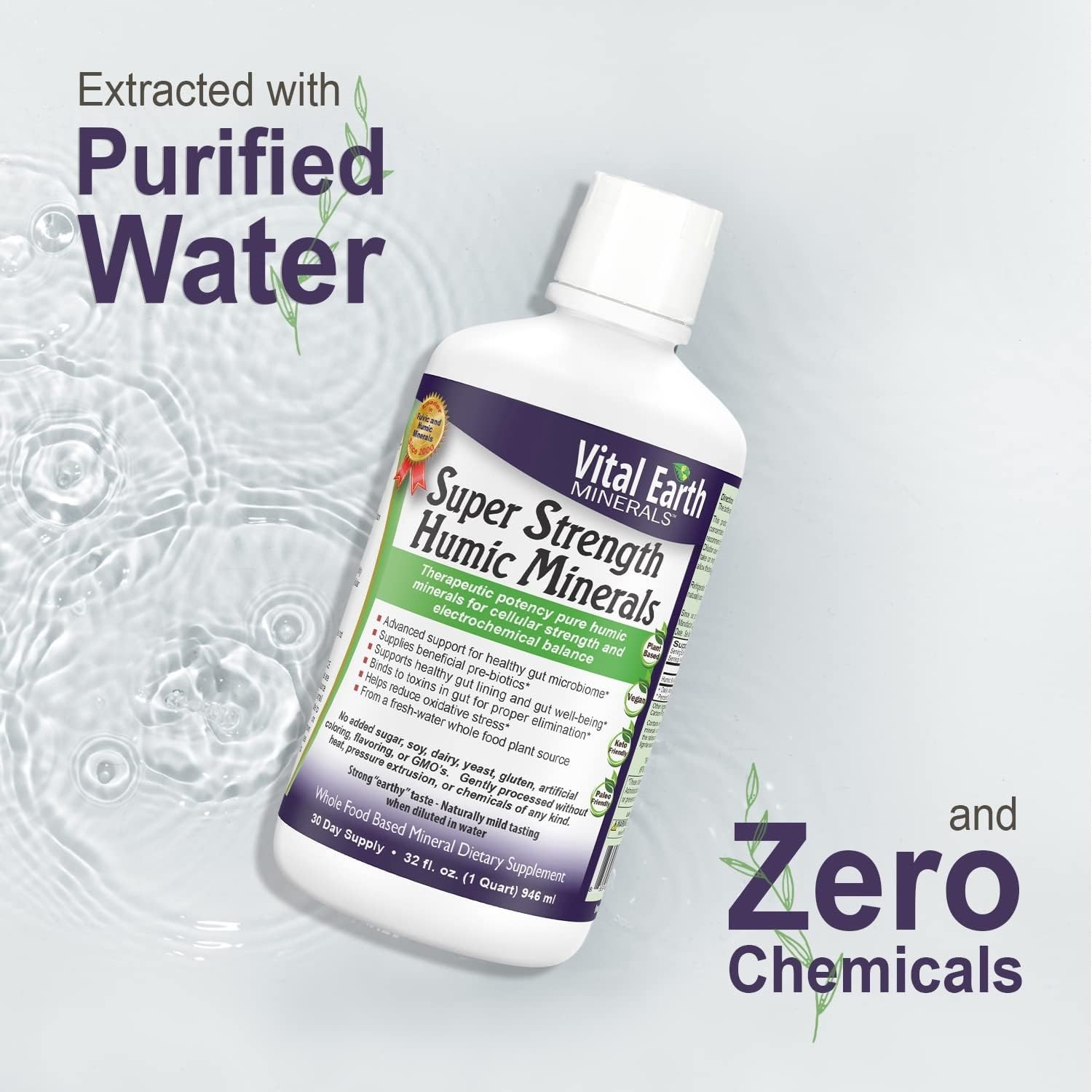 Vital Earth Minerals Humic Minerals Capsules 70+ Trace Minerals with Natural…