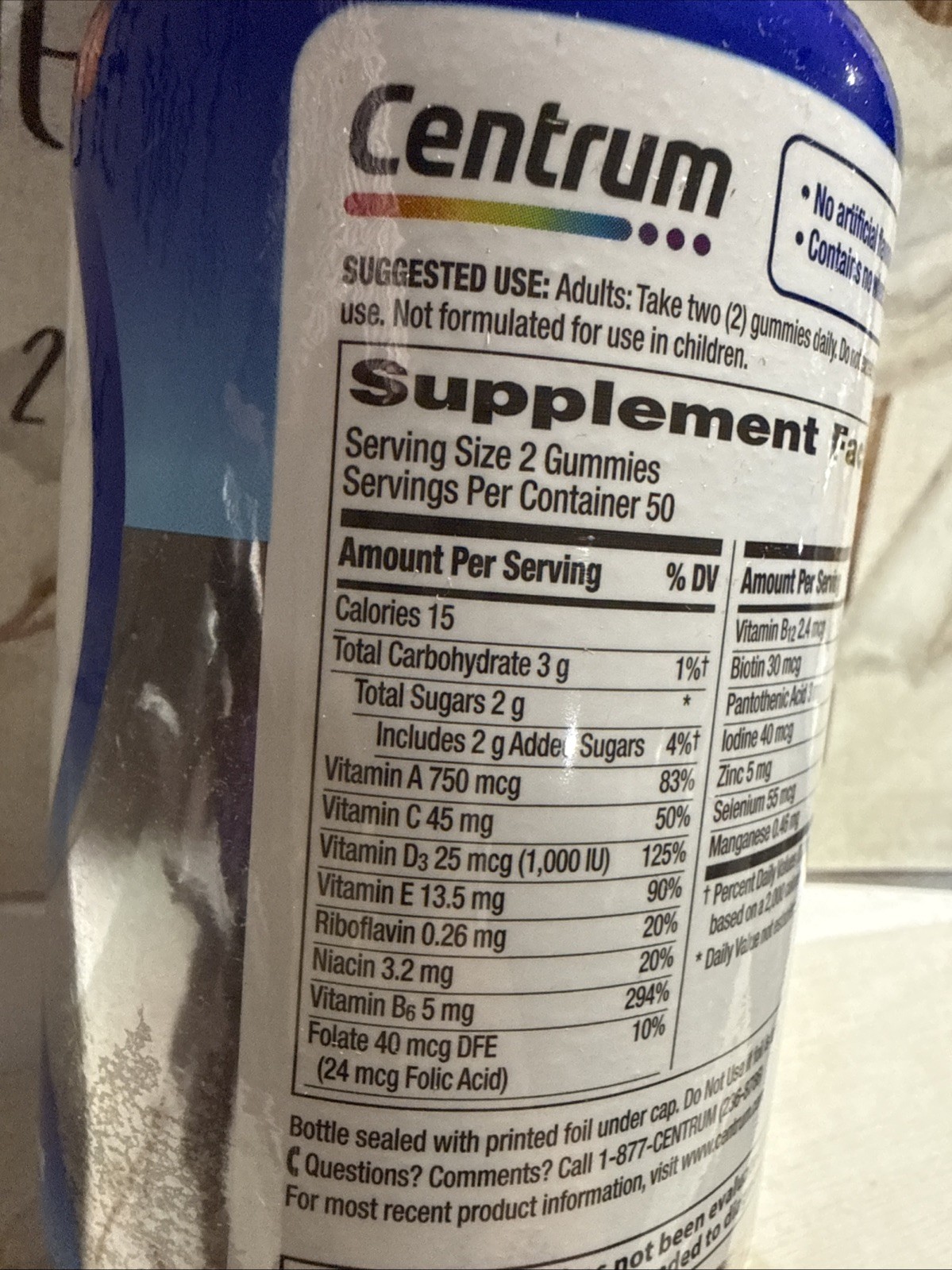 Centrum MEN MultiGummies ; 100 Gummies Exp 09/26