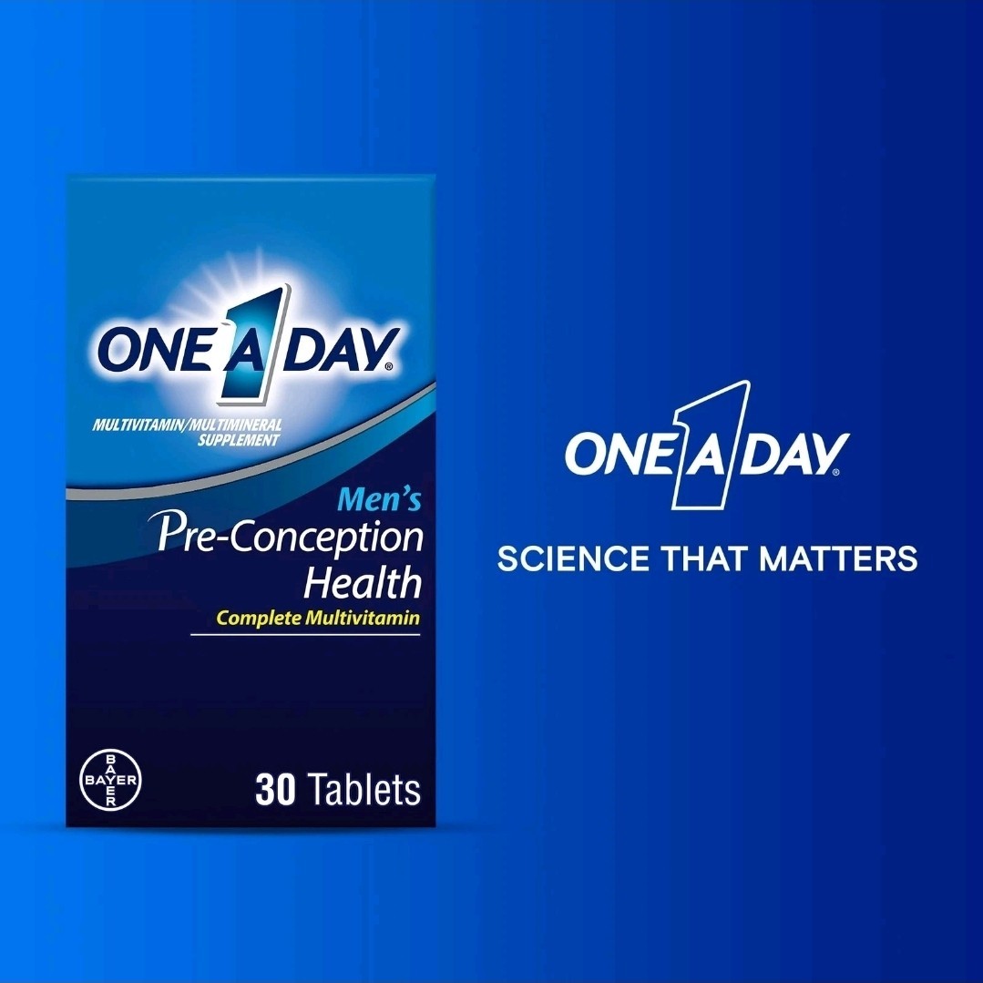 One A Day Men’s Pre-Conception Health Multivitamin Support Healthy Sperm, 30 Ct