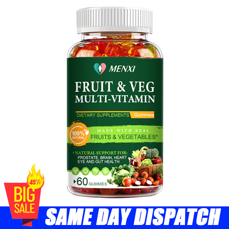 Fruits and Veggies Supplement | 60 Gummies | Superfood Fruit and Vegetables Vit