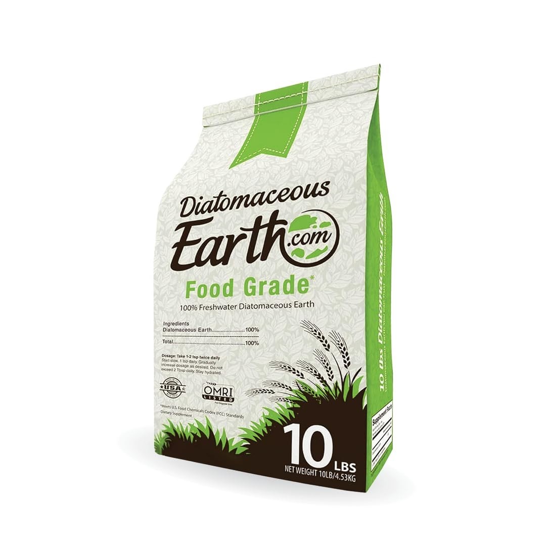 100% Organic Diatomaceous Earth 10lb – Food Grade, All-Natural Powder for Pets &