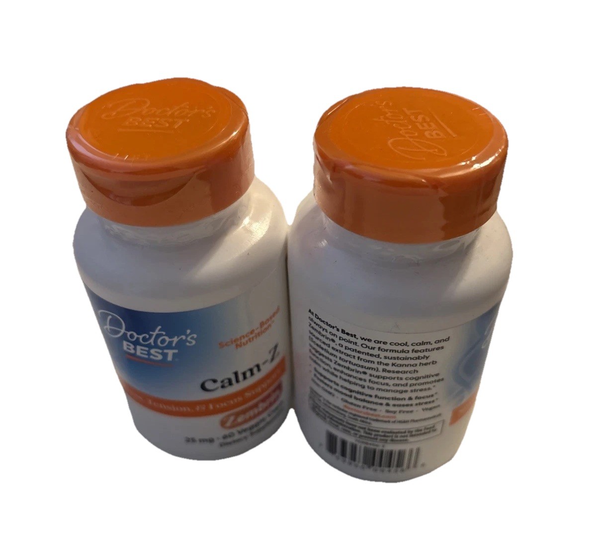 2 Pk Doctor’s Best Calm-Z Zembrin 25mg 60 caps 120 Total EXP 02/27 Free Ship