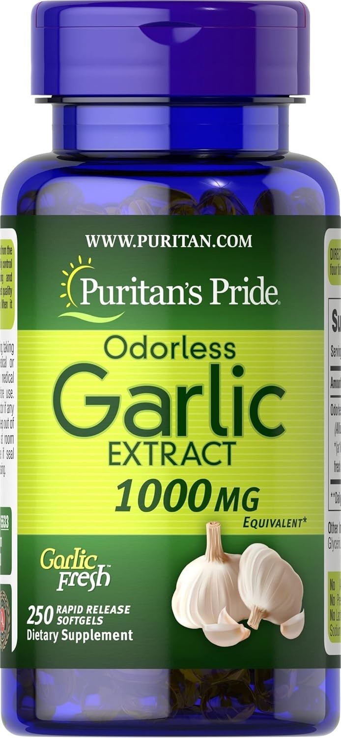 Ajo 5000mg Equivalente 250 Cápsulas Blandas Suplemento Natural Premium Calidad
