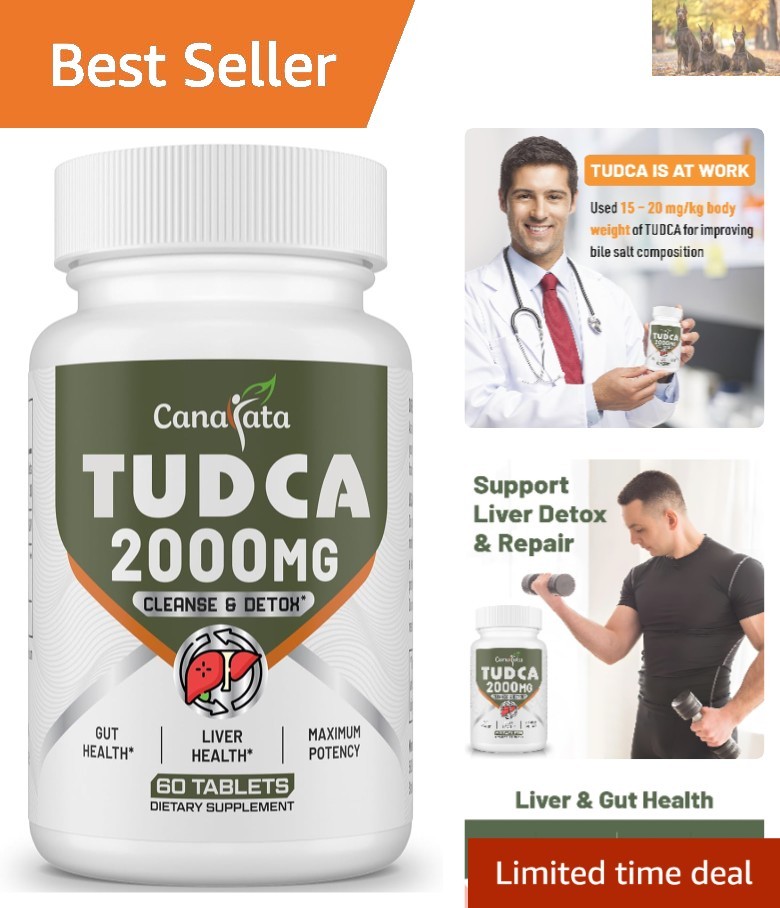 TUDCA Liver Supplements 2000mg – Effective Detox & Gallbladder Support Tablets