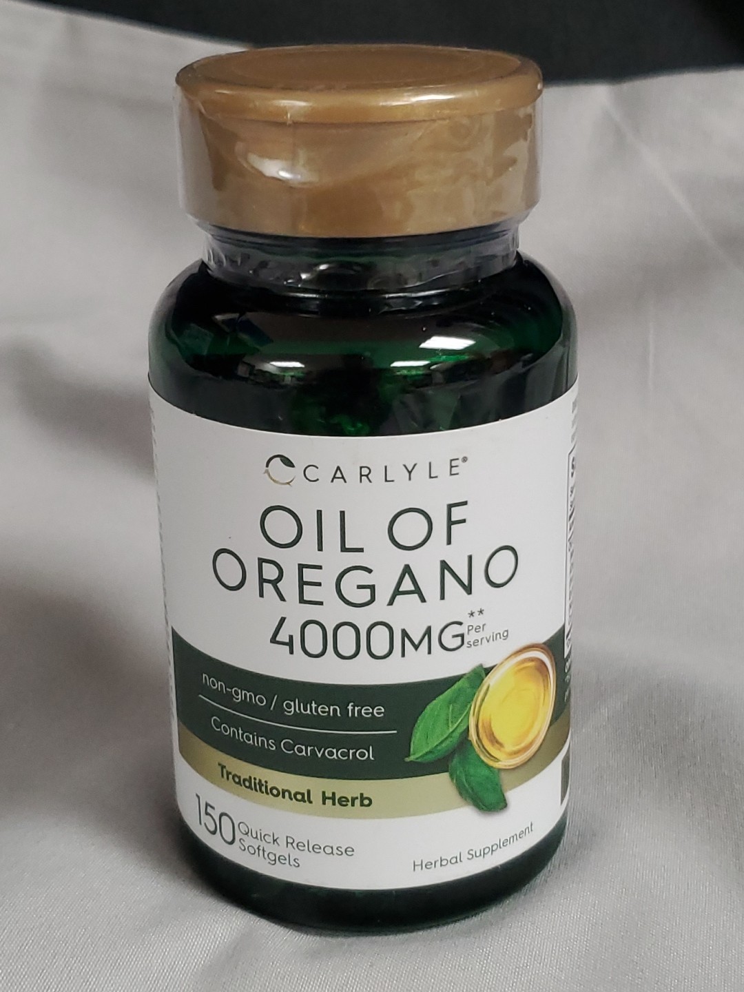 CARLYLE Oregano Oil 4000mg Contains Carvacrol 150 Softgels Exp.04/2027 NEW