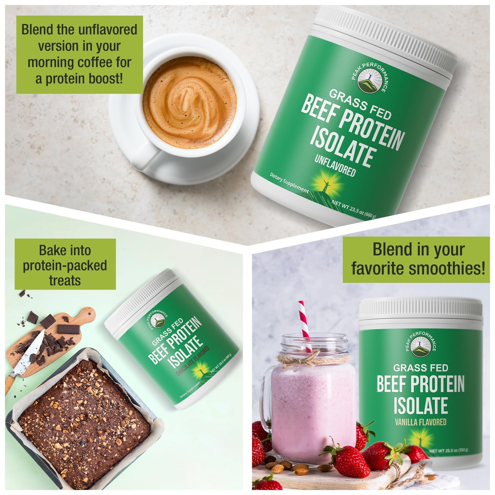 Grass Fed Beef Protein Powder – Lactose Free Great Tasting Beef Protein Isola…