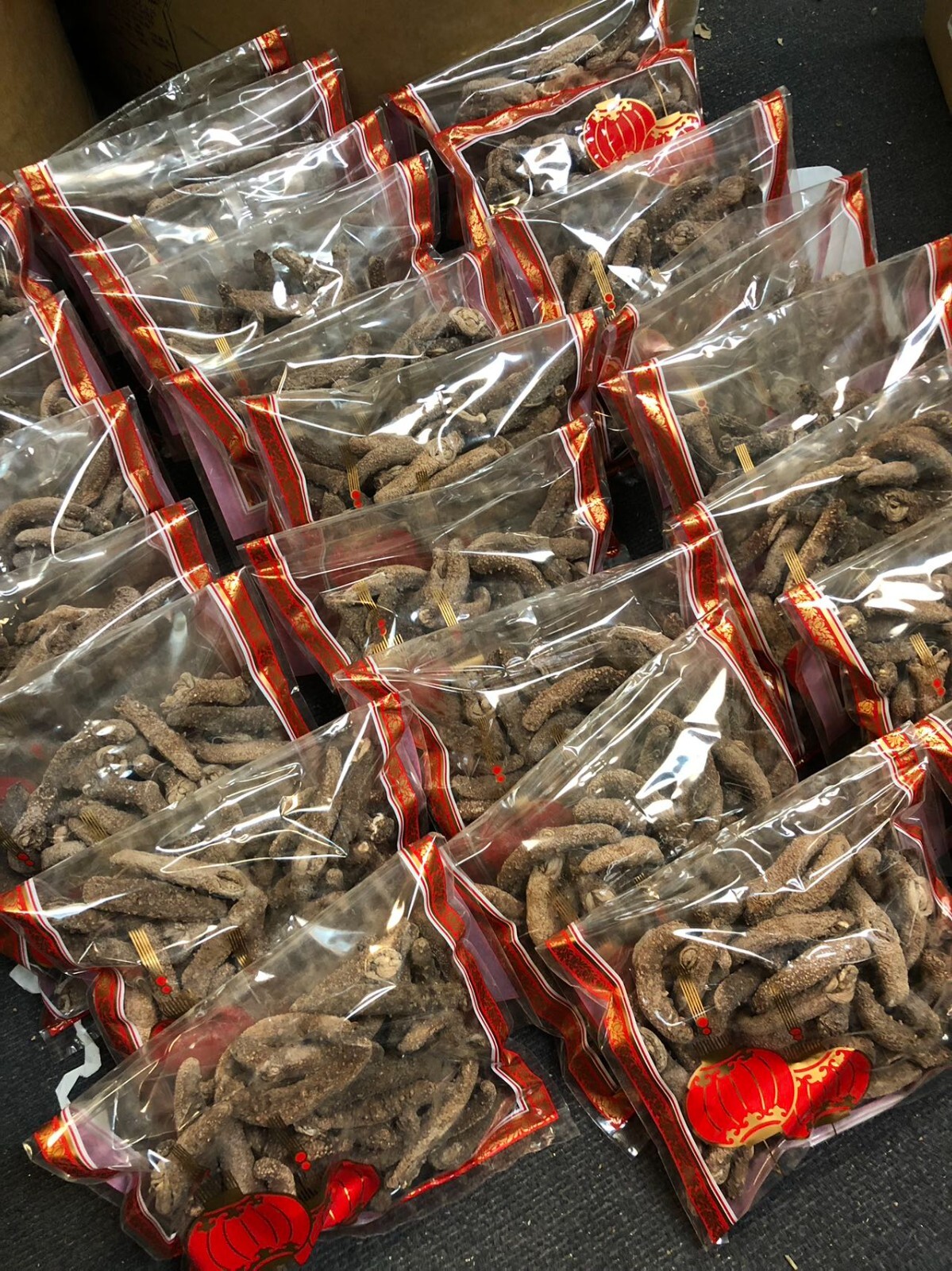 阿拉斯加红参(海参)Super 3A natural Sun Dried ALASKA Red Sea Cucumber(Size XL)1LB/Bag
