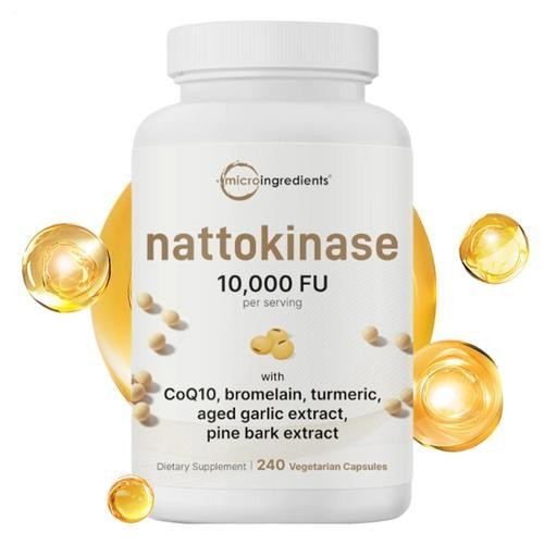 micro nattokinase ingredients 10,000 fu per serving 240 count (package of 1)