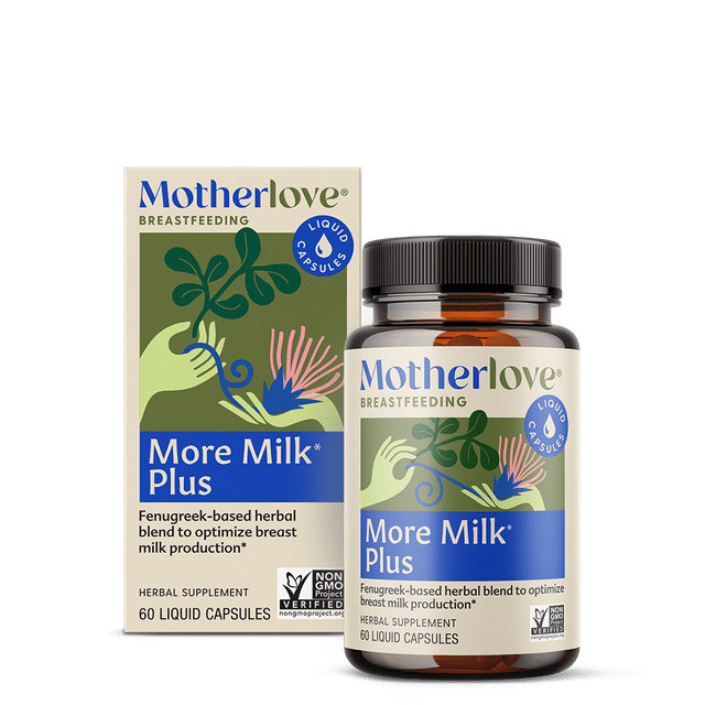 Motherlove More Milk Plus, Fenugreek-Based Lactation Supplement, 60 Liquid Caps
