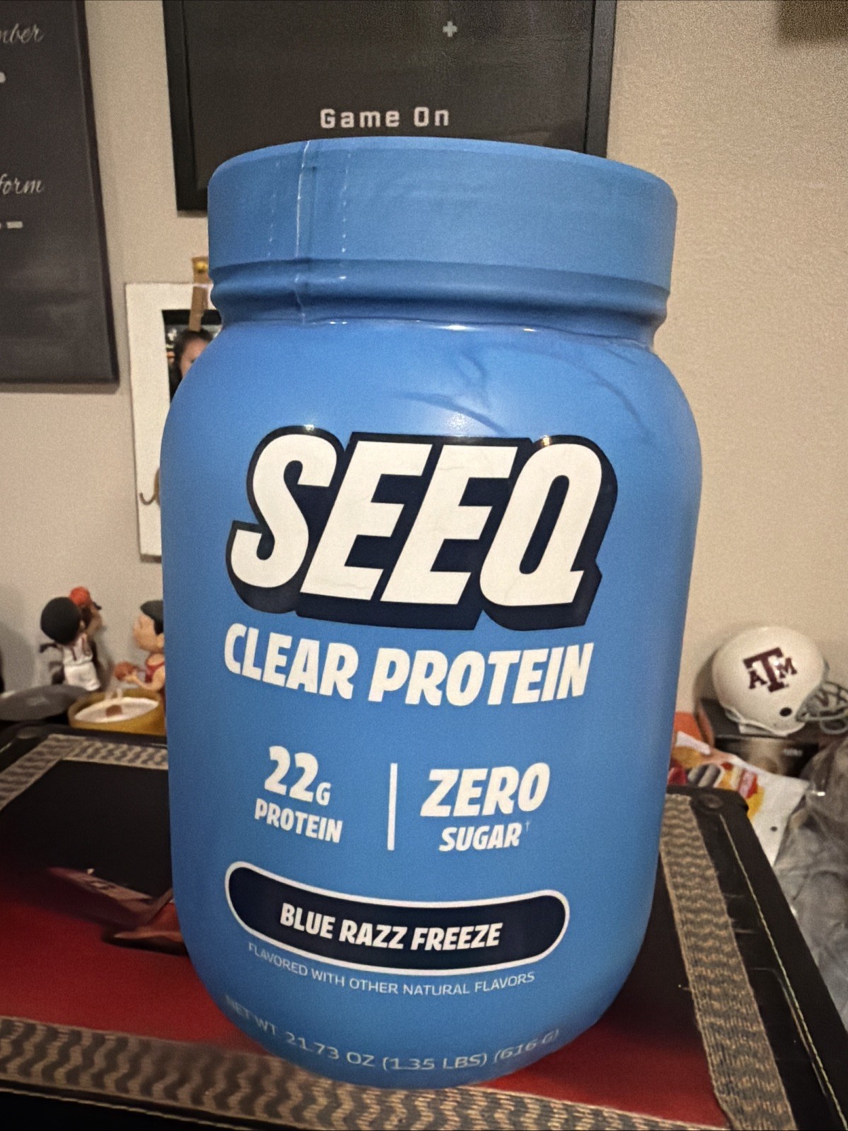 SEEQ Clear Protein Powder – Blue Razz Freeze – 22 Servings – 22g Clear Whey P…