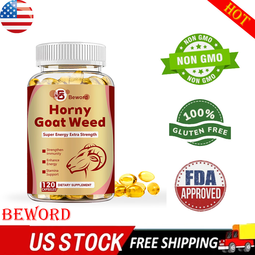 STRENGTH Horny Goat Weed Extract W/ Maca Root Powder, Saw Palmetto, L-Arginine