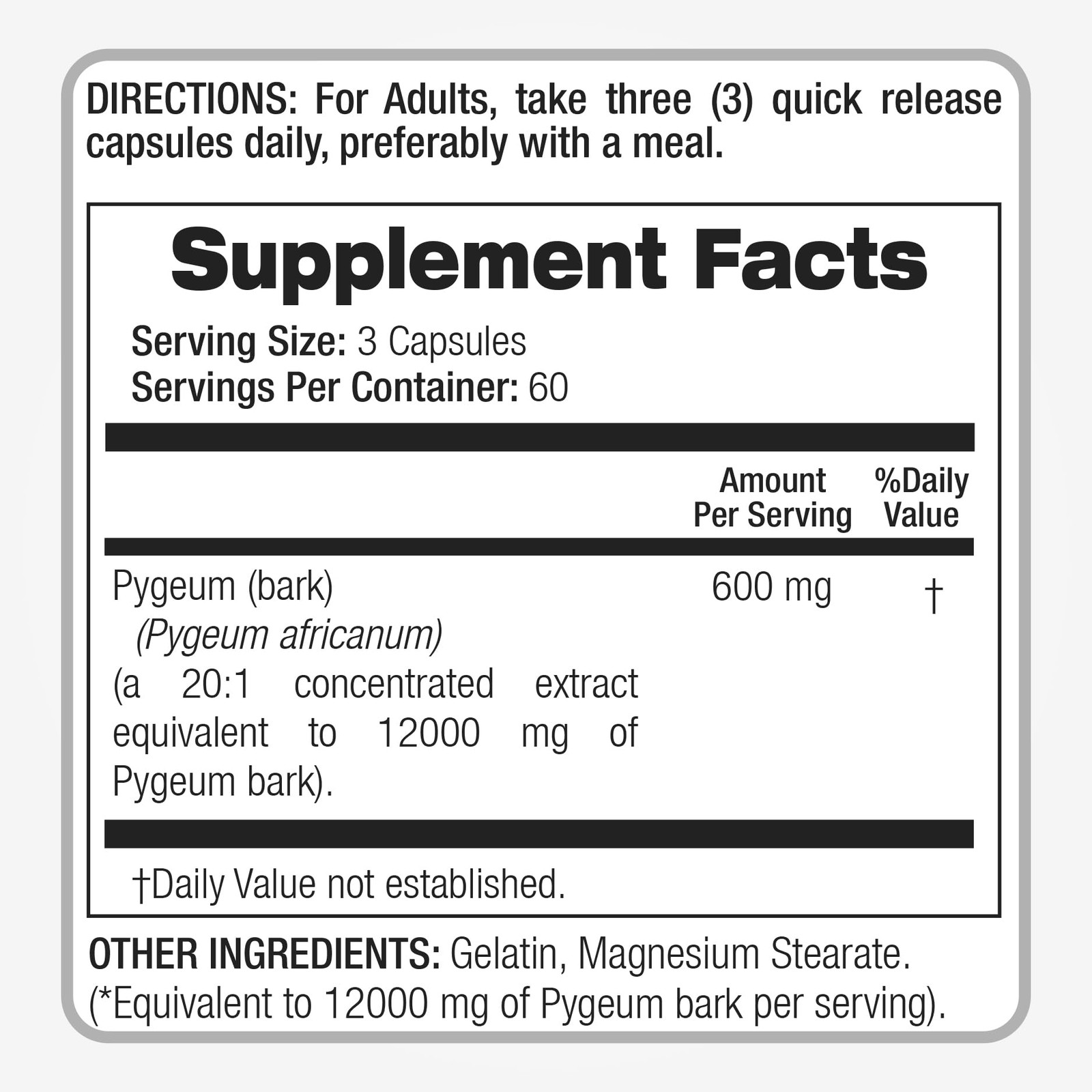 FITO MEDIC’S Lab | pygeum Supplement |180 Capsules | 180 Count (Pack of 1)