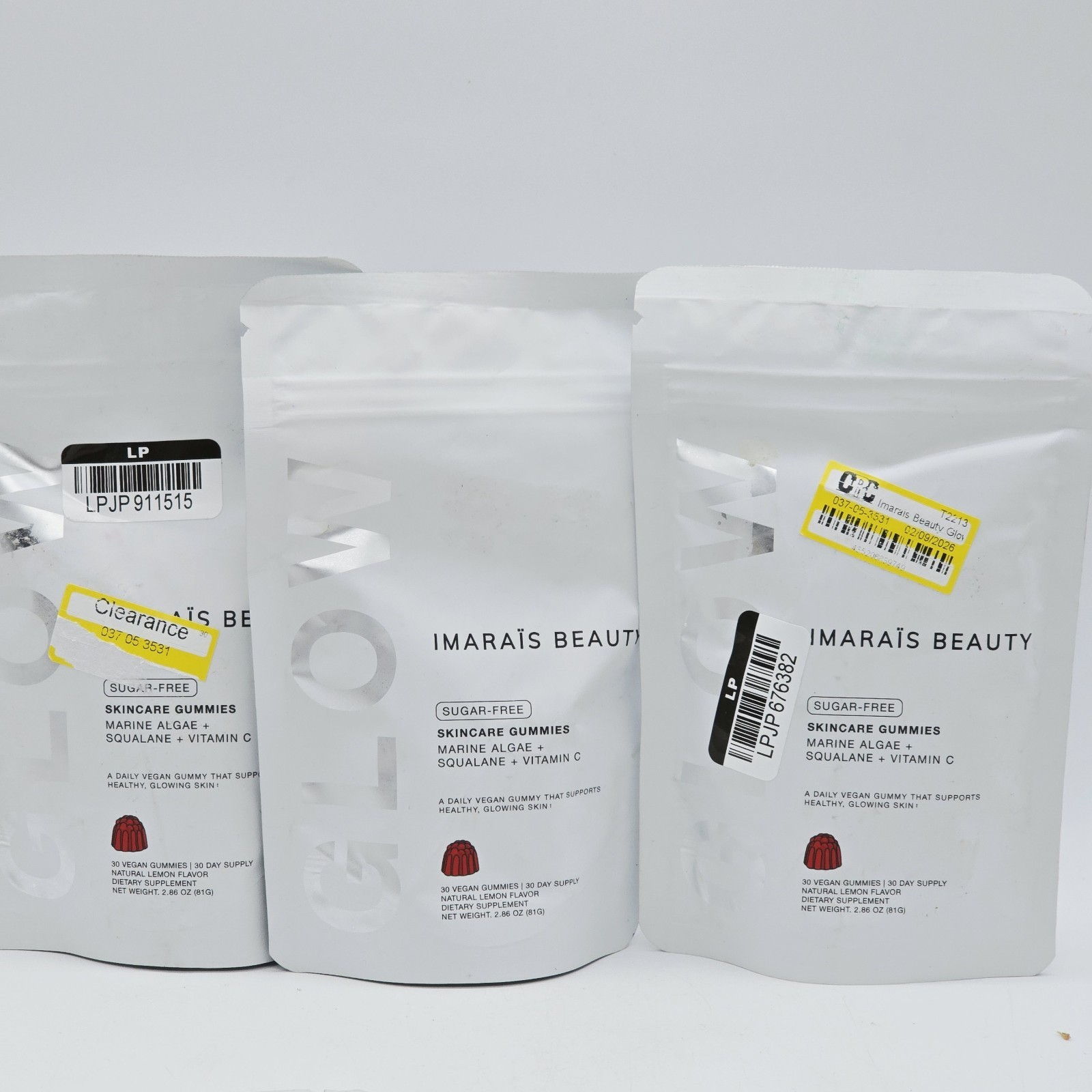 3 Pack, Imarais Beauty Glow Healthy Skin Gummies, 30ct, EXP 10/26