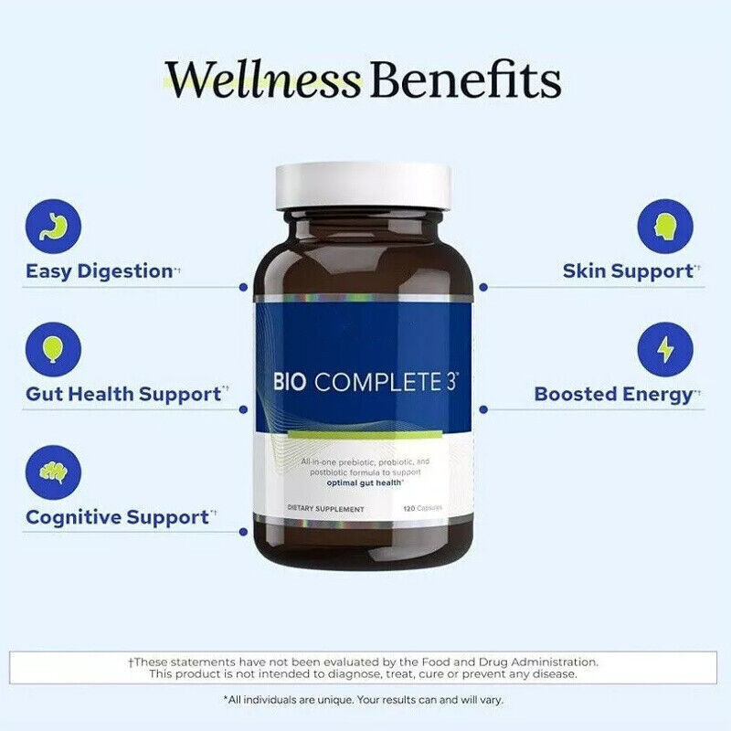 1-5PACK 60Caps Bio Full 3 Softgels Prebiotic Probiotic Postbiotic Supplement P P