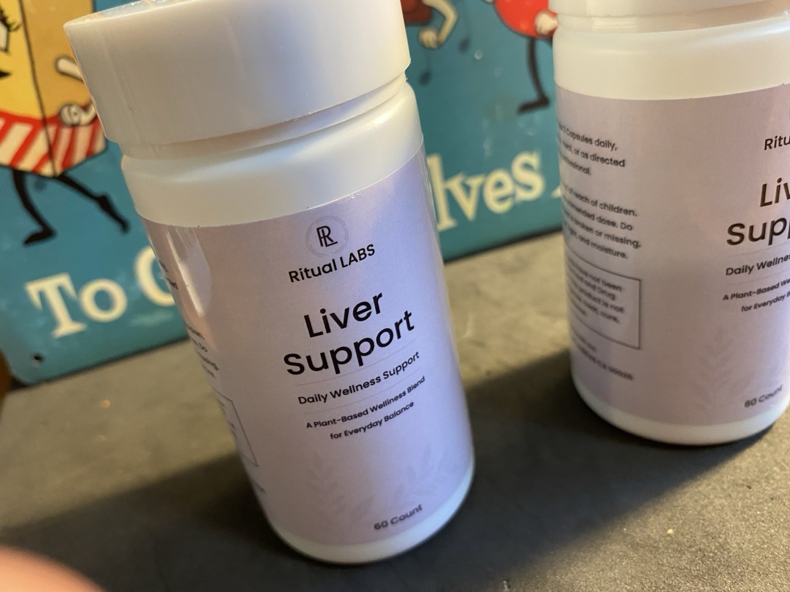 Vegetarian Capsules Supports Healthy Liver Supplement Ritual Labs Lot Of 2