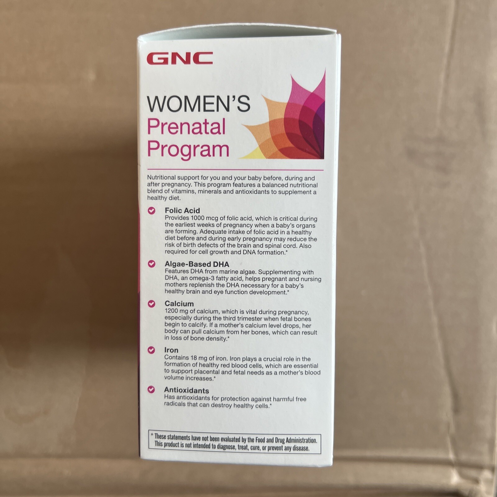 GNC Women’s PRENATAL 30 DAY PROGRAM ( 3 Bottle Set 30 Day Prog ) BEST BY 03/24