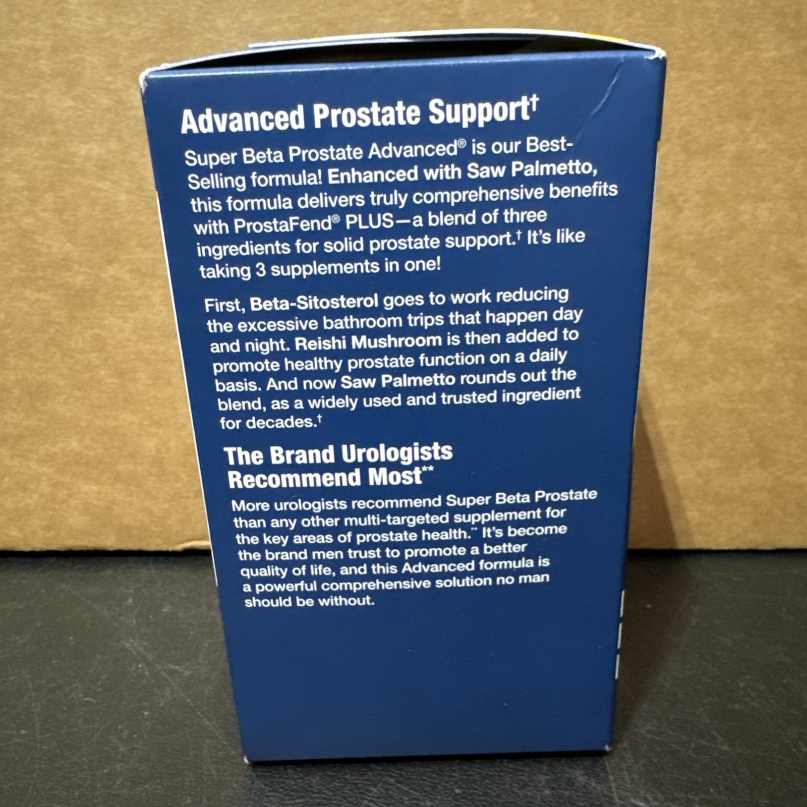 Super Beta Prostate Advanced 120 Caplets, 60 Day Supply, Exp 01/2029