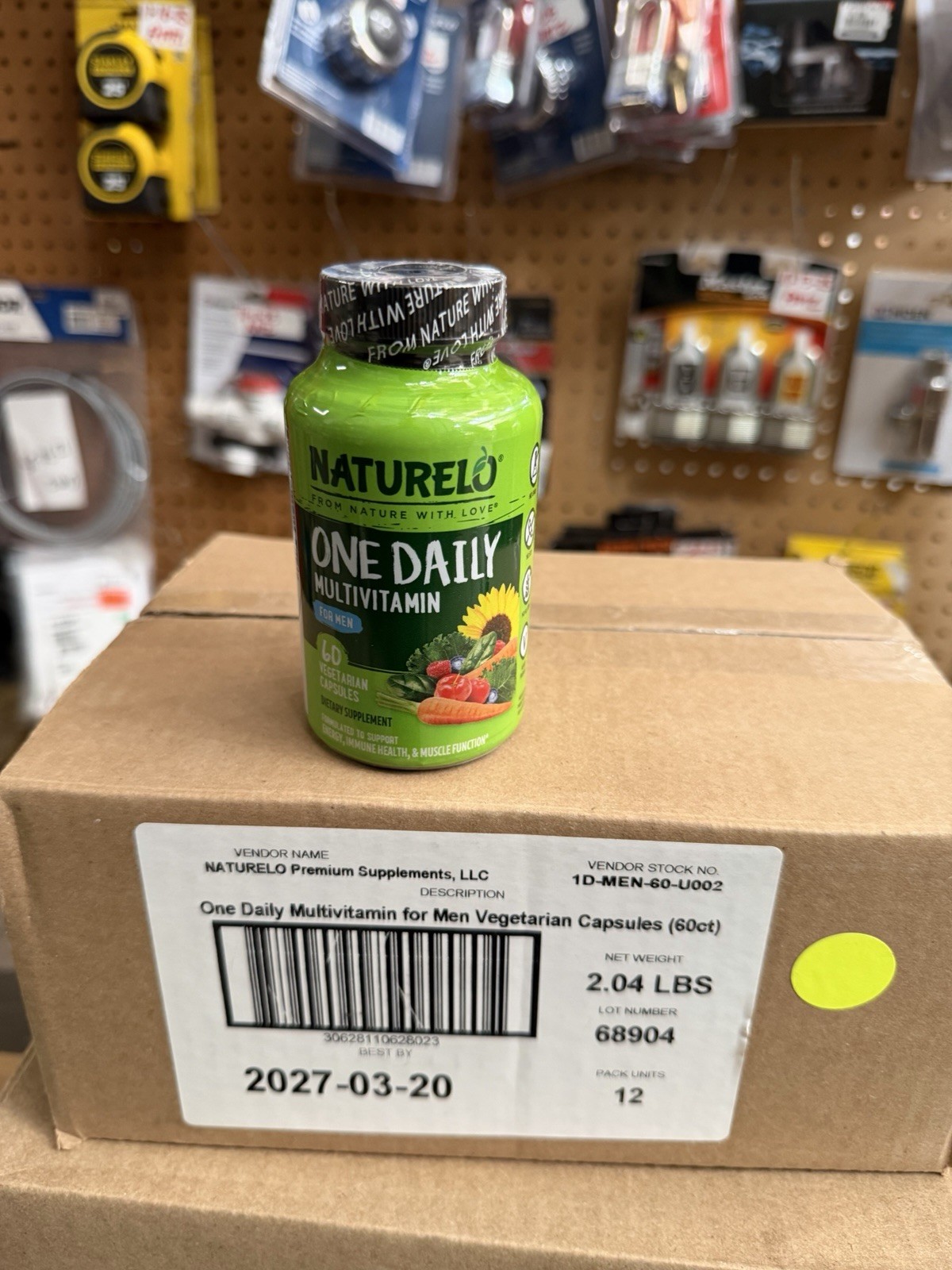 Naturelo One Daily Multivitamin For Men 60 Vegetaria Capsules Exp 3/20/27