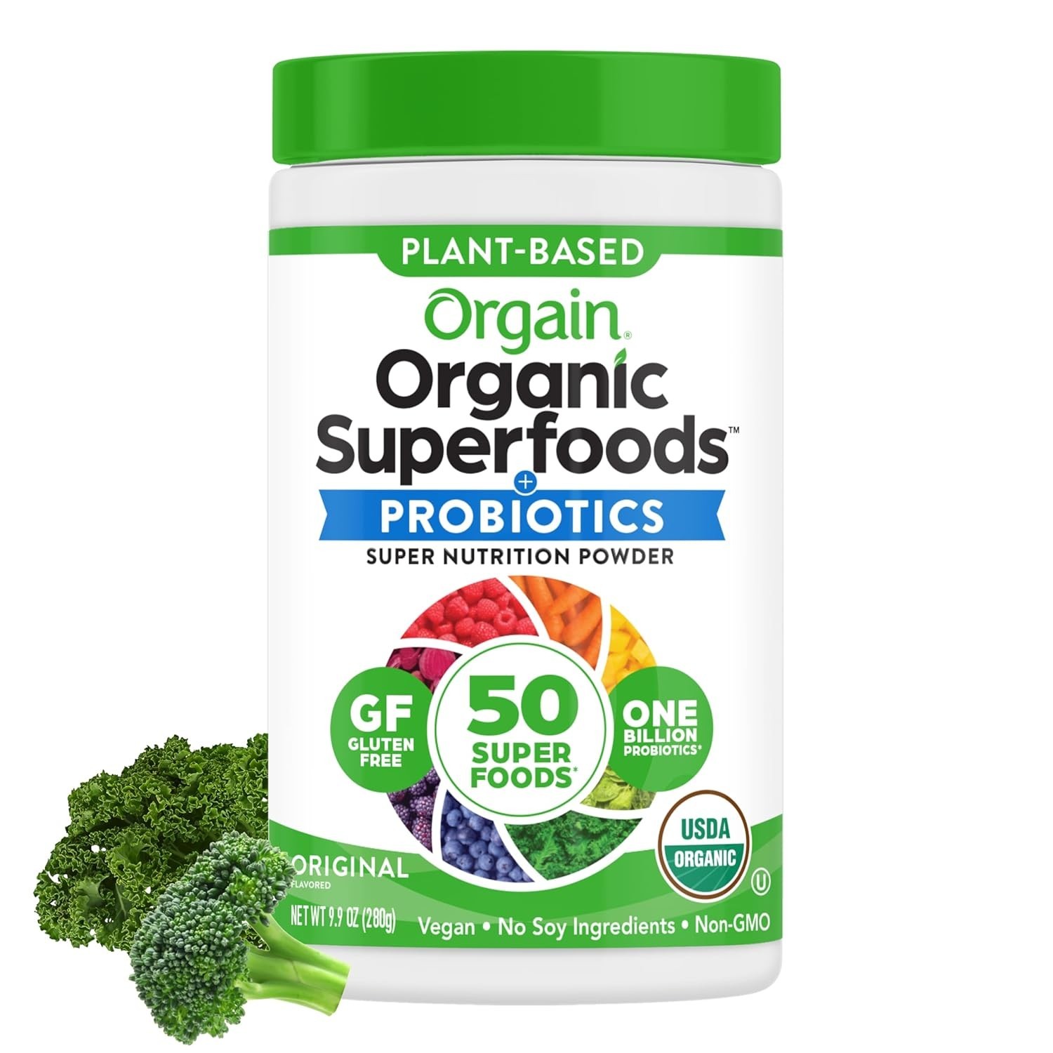 Orgain Organic Greens Powder + 50 Superfoods Probiotics Original *EXP 08/2026*