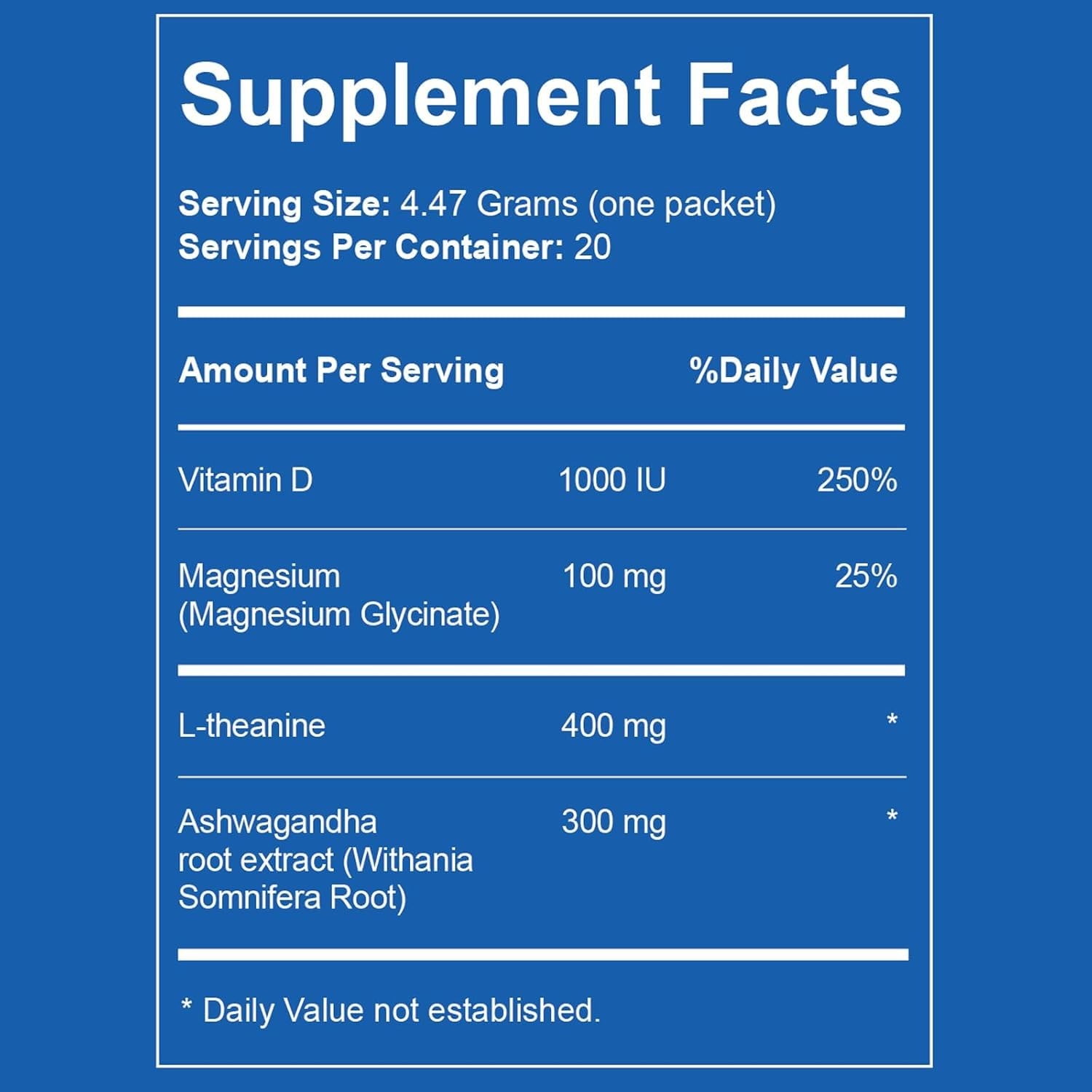 Liquid Anti Stress Cortisol | Magnesium Drink | L-Theanine,…