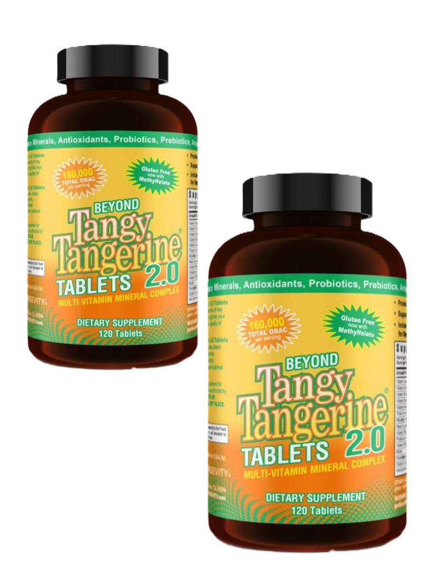 Youngevity Dr. Wallach Beyond Tangy Tangerine BTT 2.0 Tablets – 120 (Twin Pack)