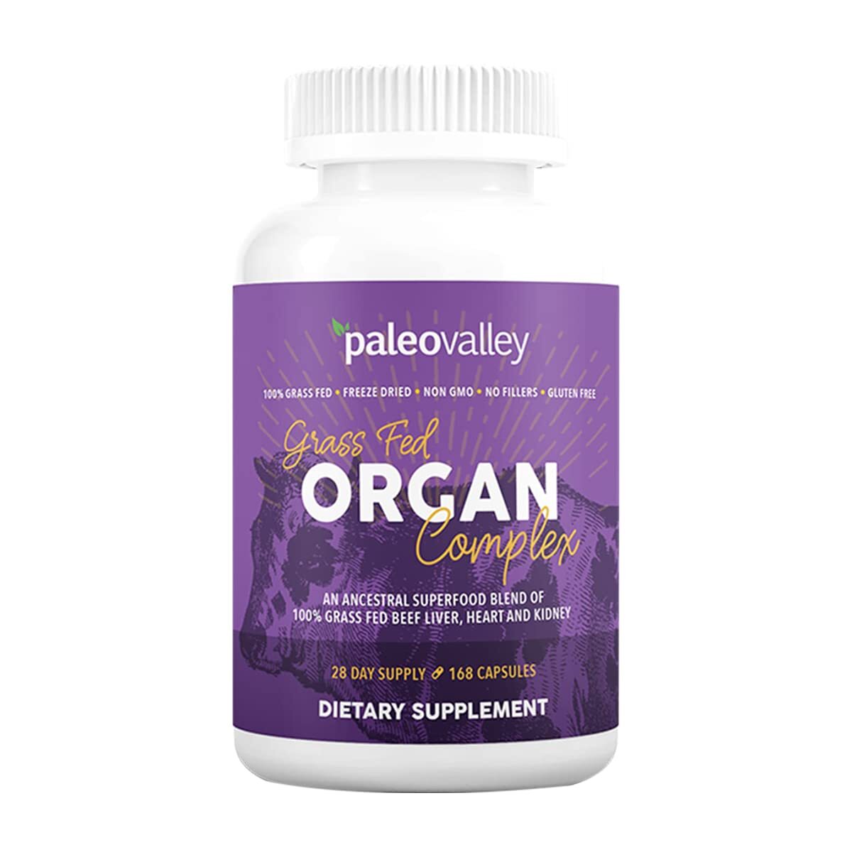 Paleovalley Grass Fed Beef Organ Complex – Freeze-Dried Beef Liver Heart and …