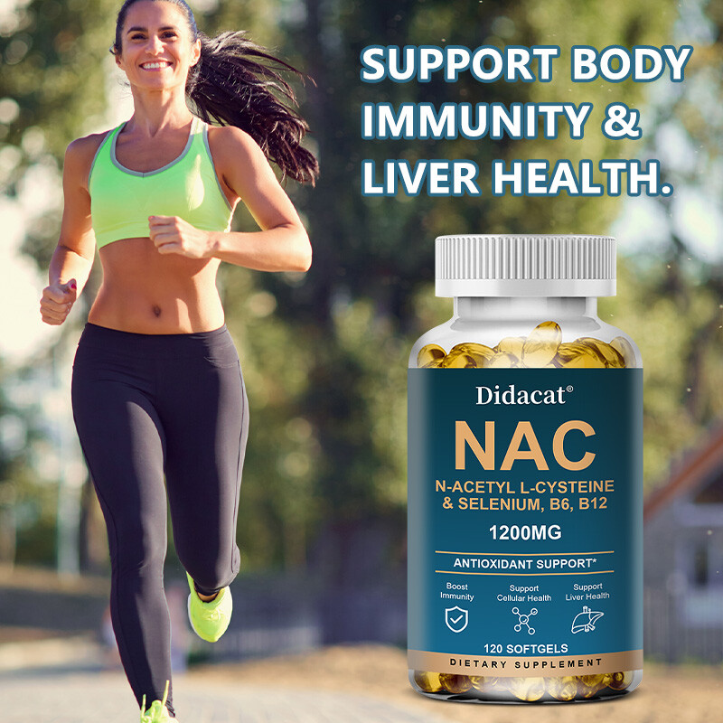 N-Acetyl-L-Cysteine (NAC) 1,200mg Capsules – Dietary Supplement – 120 Count