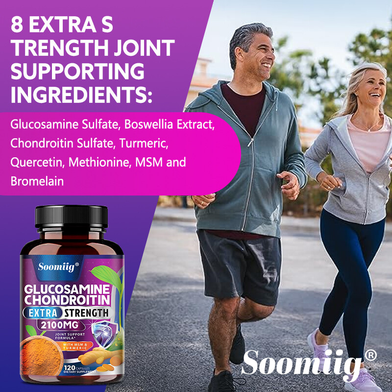 Glucosamine Chondroitin Turmeric & MSM – Bones, Joint Support Capsules