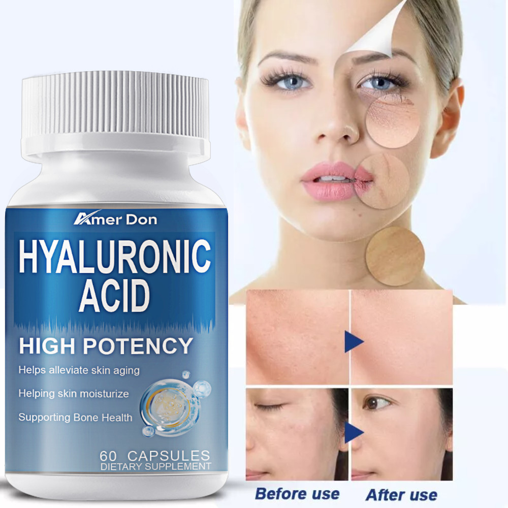 Hyaluronic Acid Anti Aging Hydrating Capsules Wrinkles Fine Lines Joint Health
