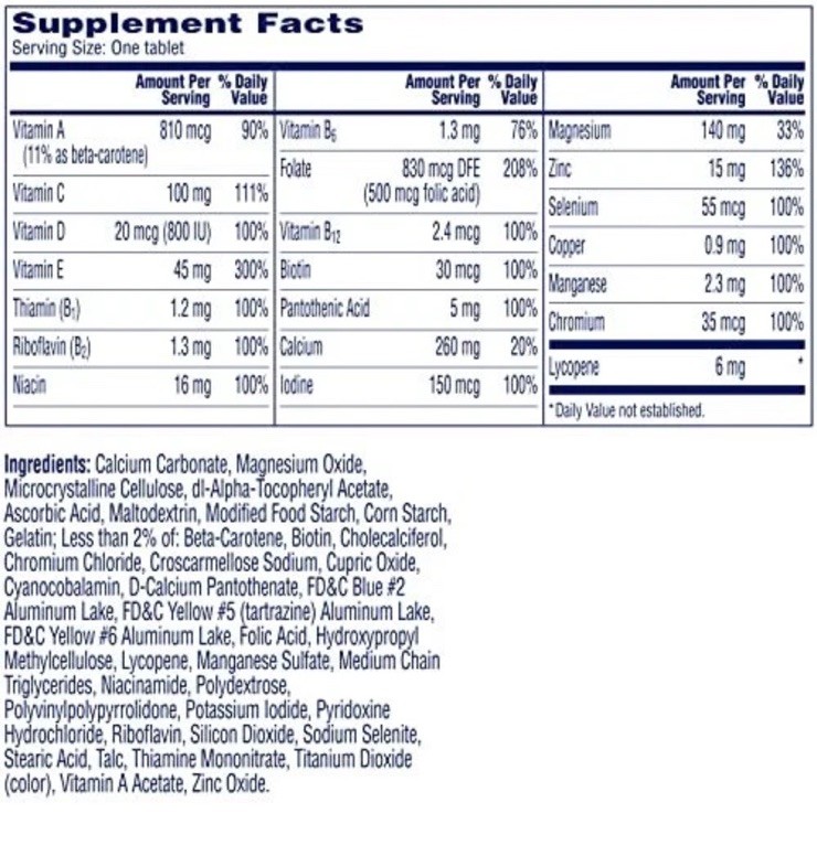 One A Day Men’s Pre-Conception Health Multivitamin Support Healthy Sperm, 30 Ct