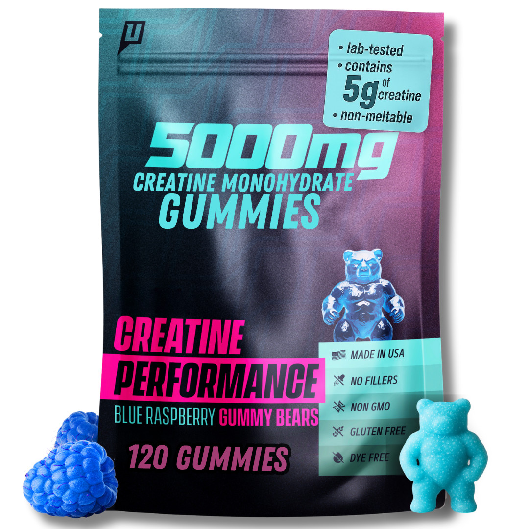 Creatine Monohydrate Gummies, 5g Creatine 30 Servings, Lab Verified, Made in USA