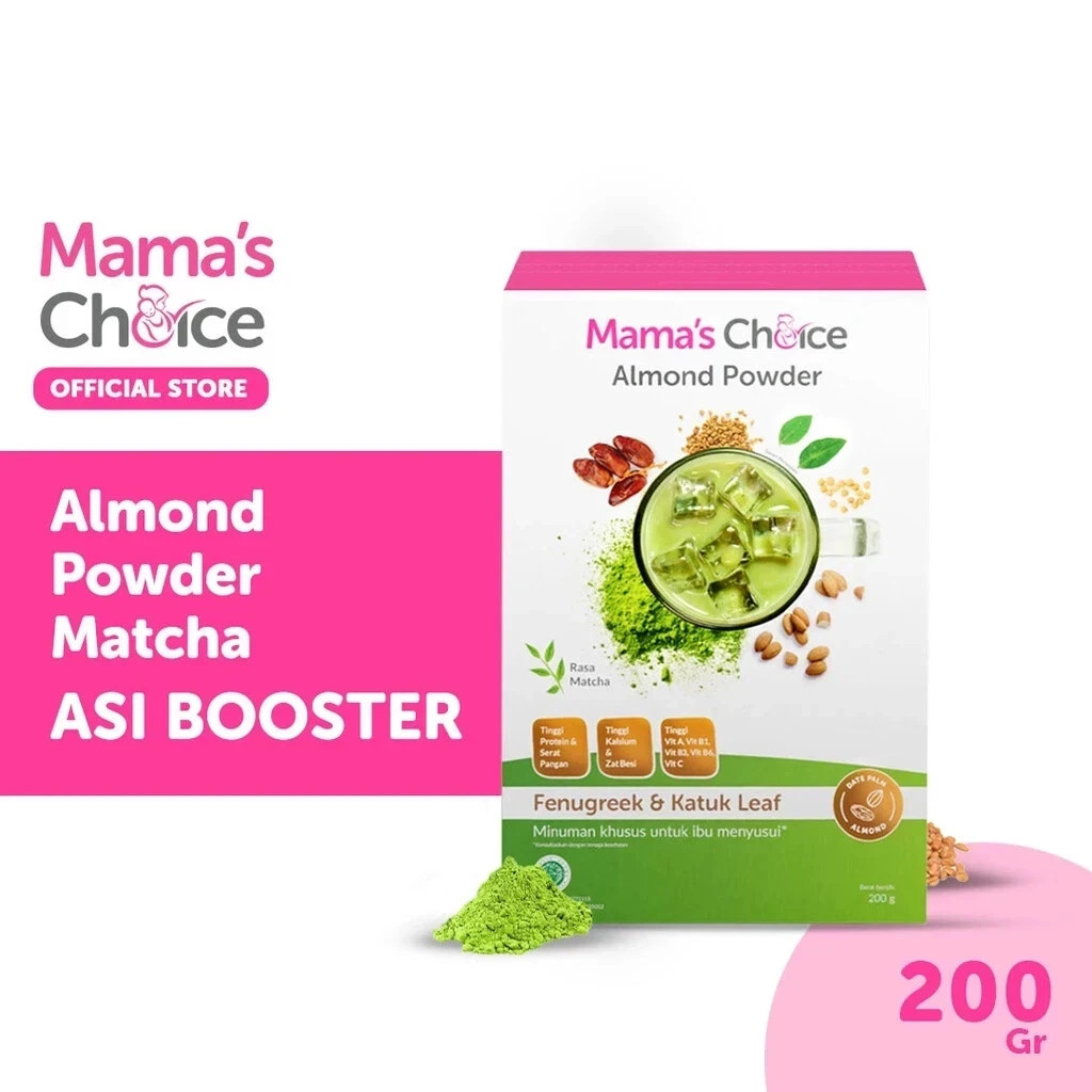 MAMA’S CHOICE – 200g Almond Matcha Powder DHA/Fenugreek Breastfeeding Nutrition