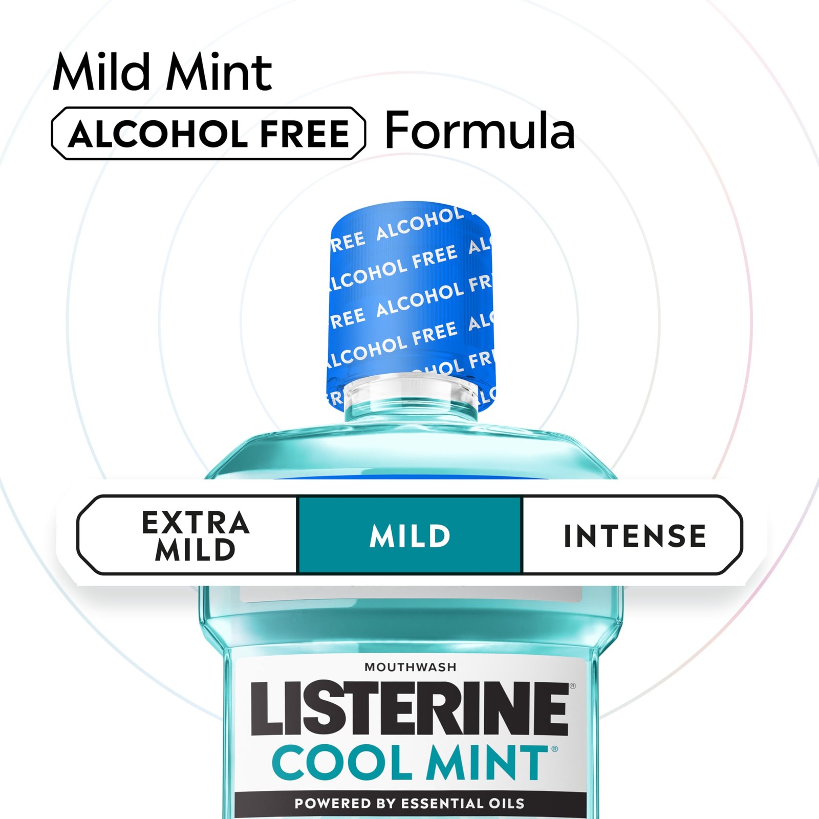 Listerine Cool Mint Alcohol-Free Mild 33.8 Fl Oz (Pack of 1),