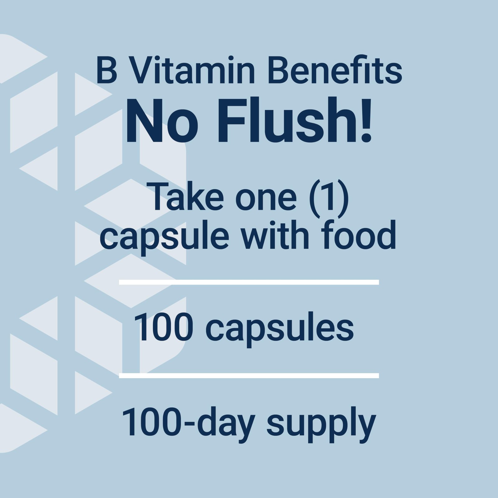 Niacin B3 Capsules 100 Count Heart Health Cholesterol Support Life Extension
