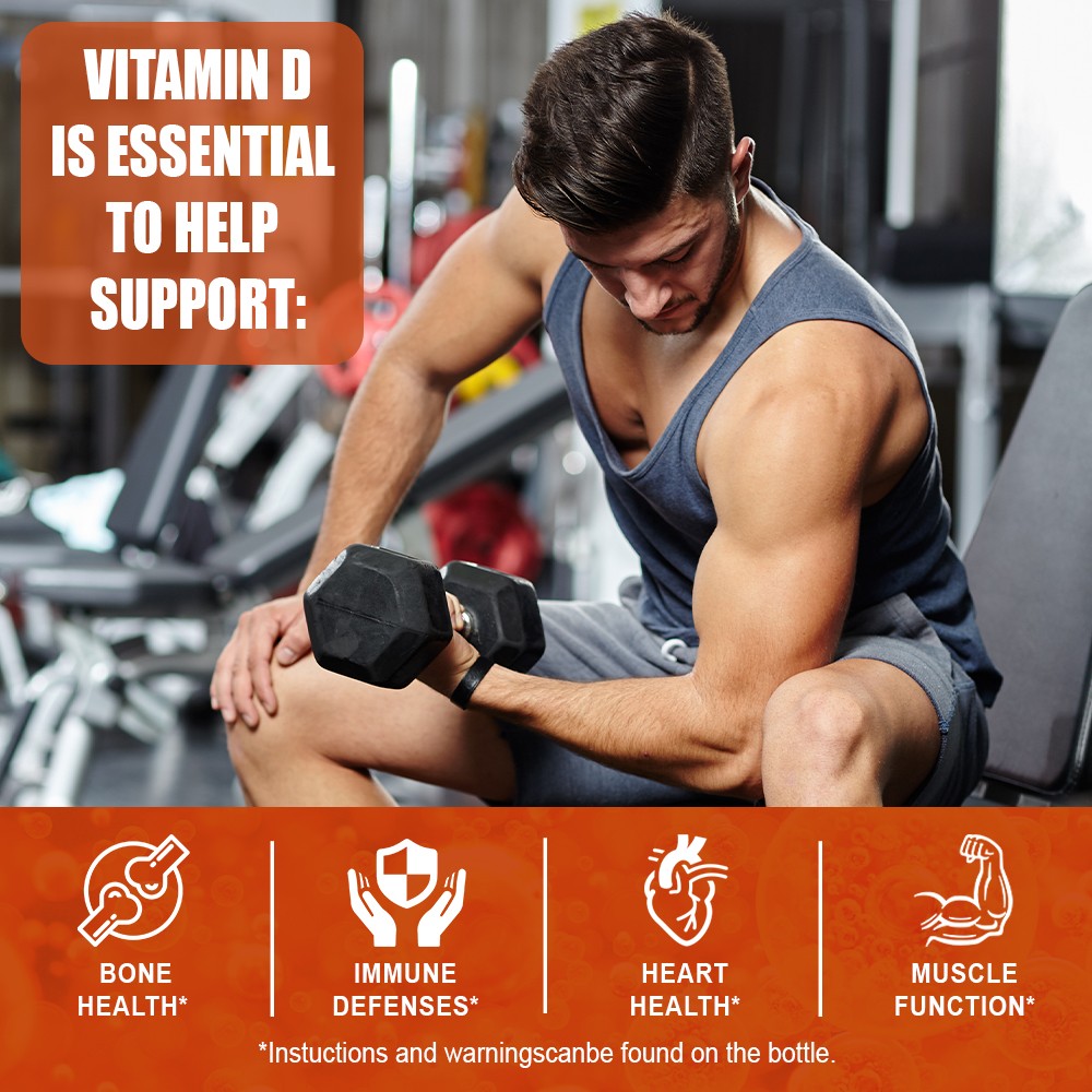 Vitamin D3 4000IU 100mcg Capsules Immune Bone Muscle Health Support 600 Capsules