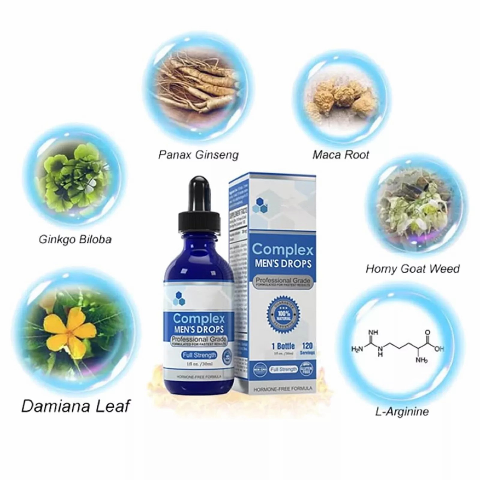 1~10x Secret Male Growth Nutrition Drops,Complex Men’s Drops 30ml for Strong Men